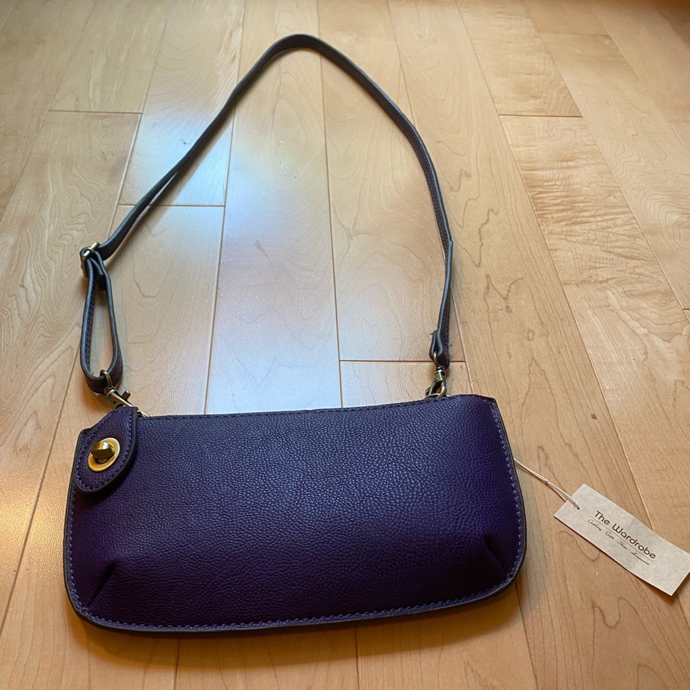 Purple Crossbody/wristlet bag
